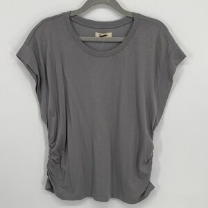 Madewell Side Cinch Muscle Tee Gray Size XXL NWT